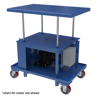 LOW PROFILE AC POWER POST TABLE 24 X 36 - Model MT2436LPAC